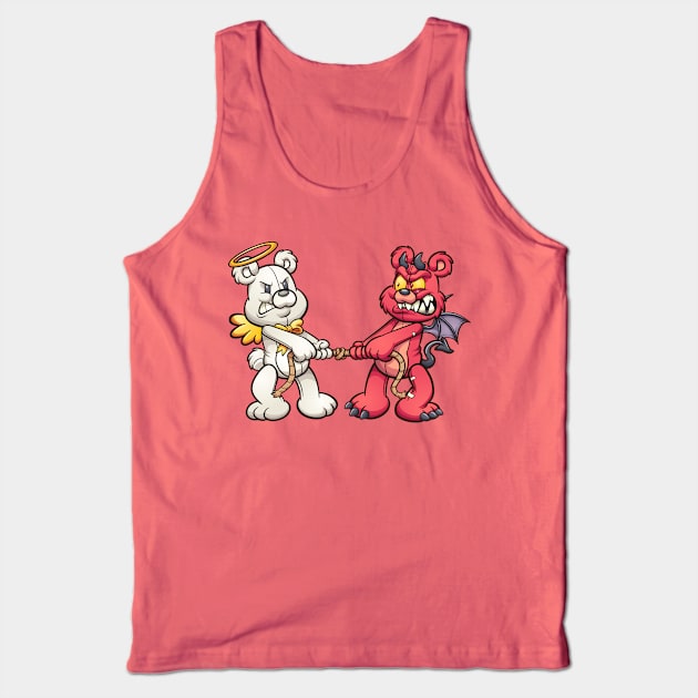 Angel and Devil Teddy Bears Tank Top by memoangeles